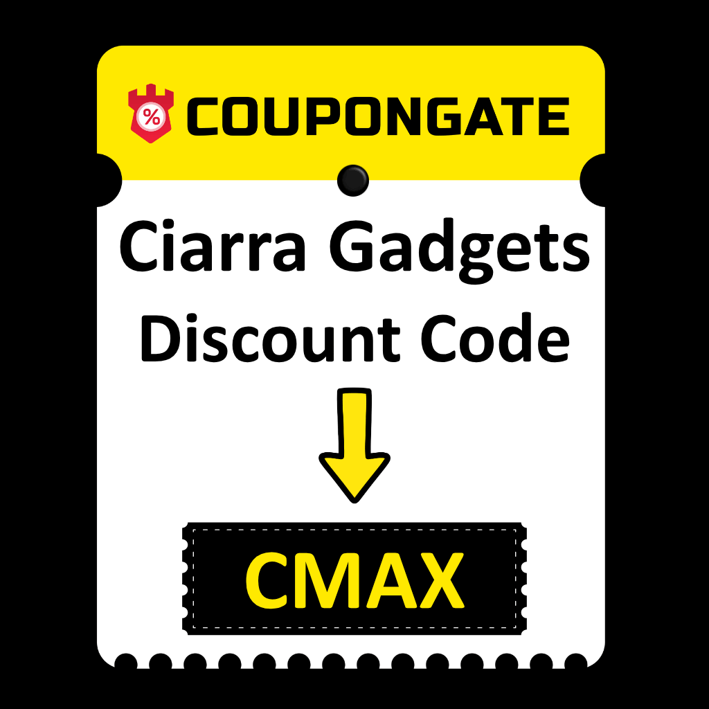Ciarra Gadgets Discount Code “CMAX” 1 ciarra gadgets discount code